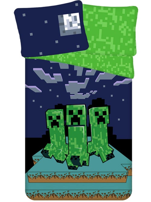 Juego de funda nórdica minecraft survival mode 140x200 cm + funda de almohada - 100% algodón - Kiabi Juego de funda nórdica minecraft survival mode 140x200 cm + funda de almohada - 100% algodón - Kiabi