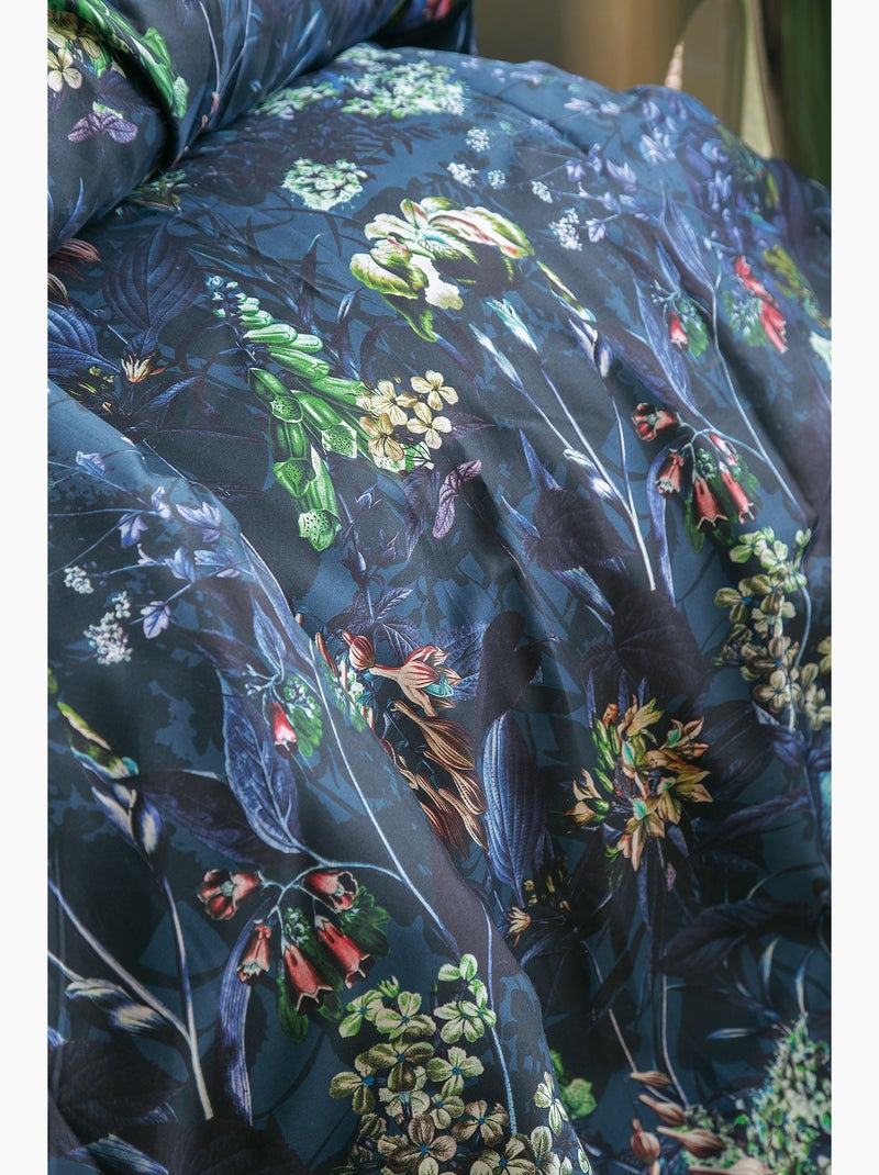 Juego de funda nórdica , satén de algodón Azul - Kiabi