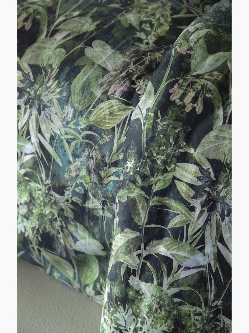 Juego de funda nórdica , satén de algodón Verde - Kiabi
