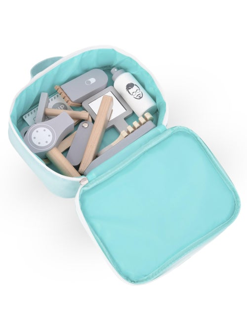 Juego de imitación peluquería de madera con bolsa mamabrum - Kiabi Juego de imitación peluquería de madera con bolsa mamabrum - Kiabi
