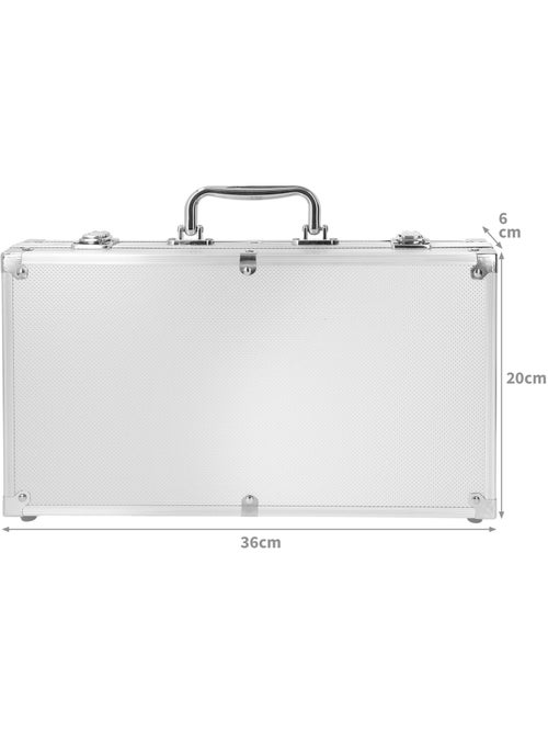 Juego de póker 300 fichas caja aluminio + 18 años colorbaby - Kiabi