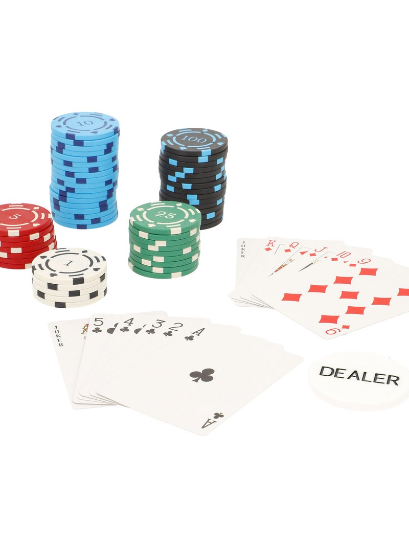 Juego de póker 300 fichas caja aluminio + 18 años colorbaby N/D - Kiabi