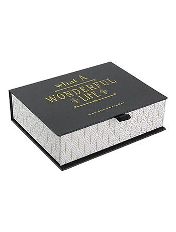 Juego de regalo de 6 velas con temática art déco - afibel