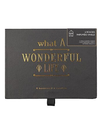 Juego de regalo de 6 velas con temática art déco - afibel