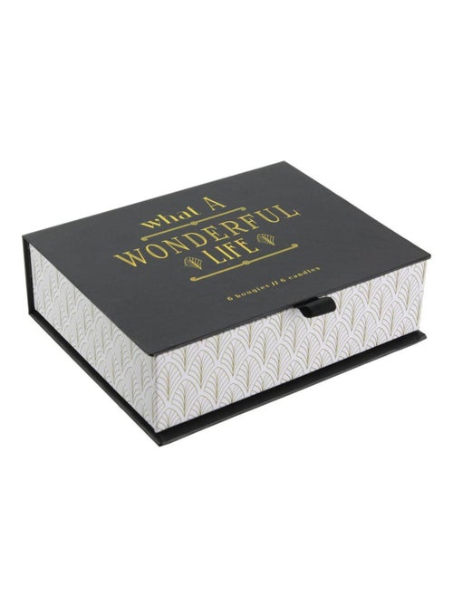 Juego de regalo de 6 velas con temática Art Déco - AFIBEL - Kiabi