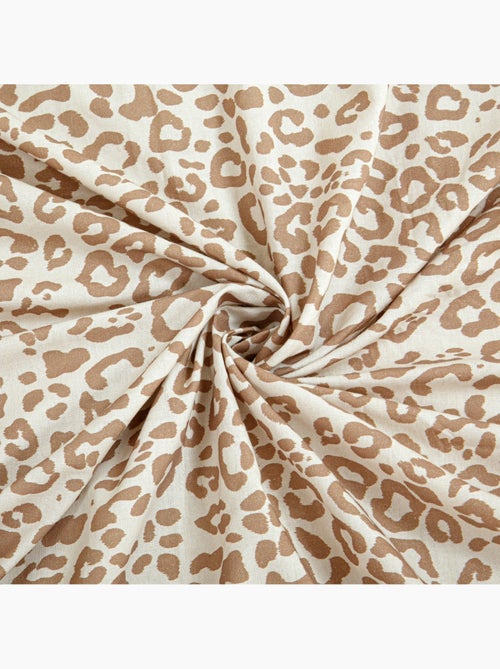 Juego de ropa de cama de algodón con estampado de leopardo - Kiabi Juego de ropa de cama de algodón con estampado de leopardo - Kiabi