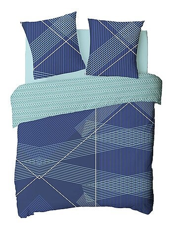 Juego de ropa de cama de matrimonio reversible con estampado gráfico