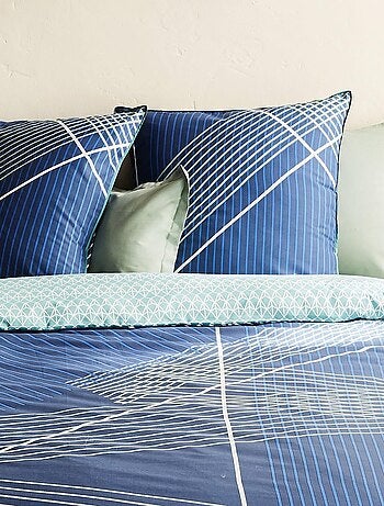 Juego de ropa de cama de matrimonio reversible con estampado gráfico