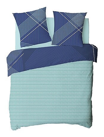 Juego de ropa de cama de matrimonio reversible con estampado gráfico