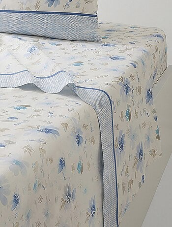 Juego de ropa de cama floral (sábana(s) + funda(s) de almohada) - Afibel
