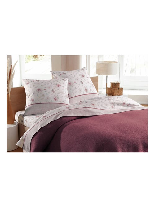 Juego de ropa de cama floral (sábana(s) + funda(s) de almohada) - Afibel - Kiabi