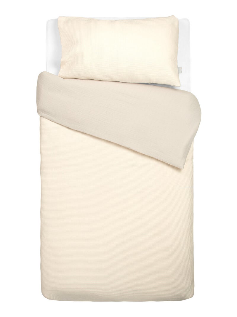 Juego de ropa de cama para bebé reversible gasa de algodón | SEVIRA KIDS Beige - Kiabi
