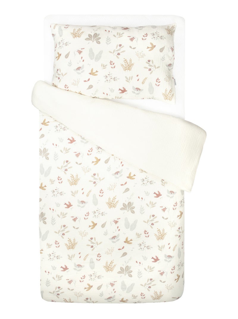 Juego de ropa de cama para bebé reversible gasa de algodón | SEVIRA KIDS Crudo - Kiabi