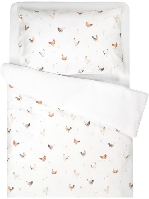 Juego de ropa de cama para bebé reversible gasa de algodón | SEVIRA KIDS - Kiabi