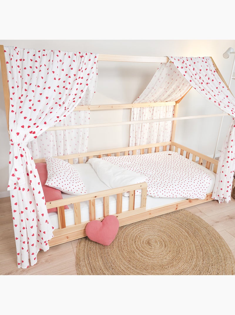 Juego de ropa de cama para bebé reversible gasa de algodón | SEVIRA KIDS Rojo - Kiabi