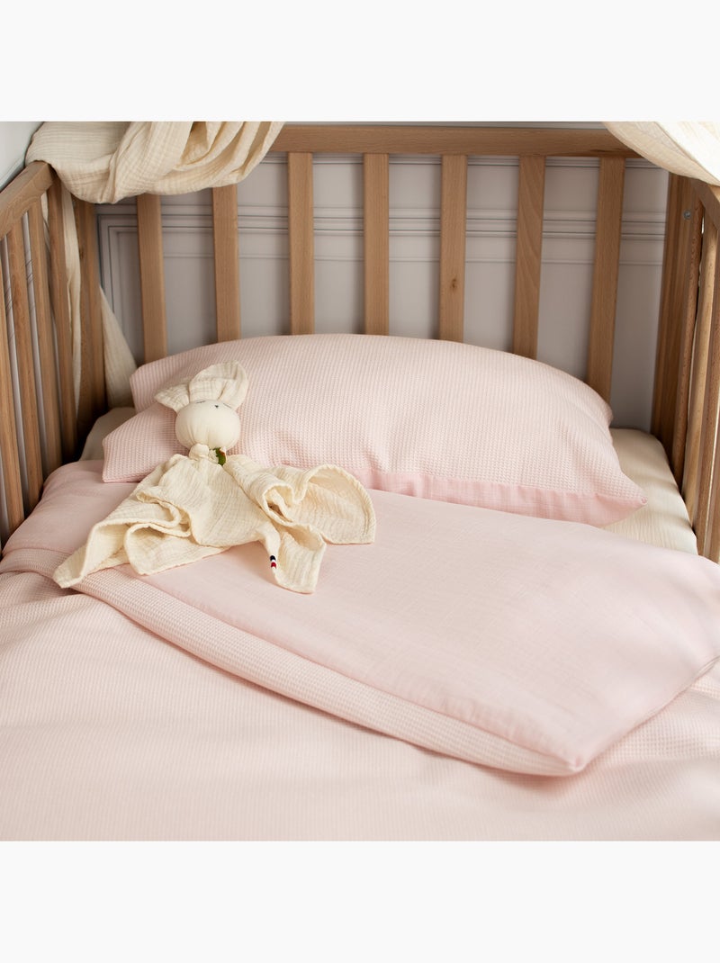 Juego de ropa de cama para bebé reversible gasa de algodón | SEVIRA KIDS Rosa - Kiabi