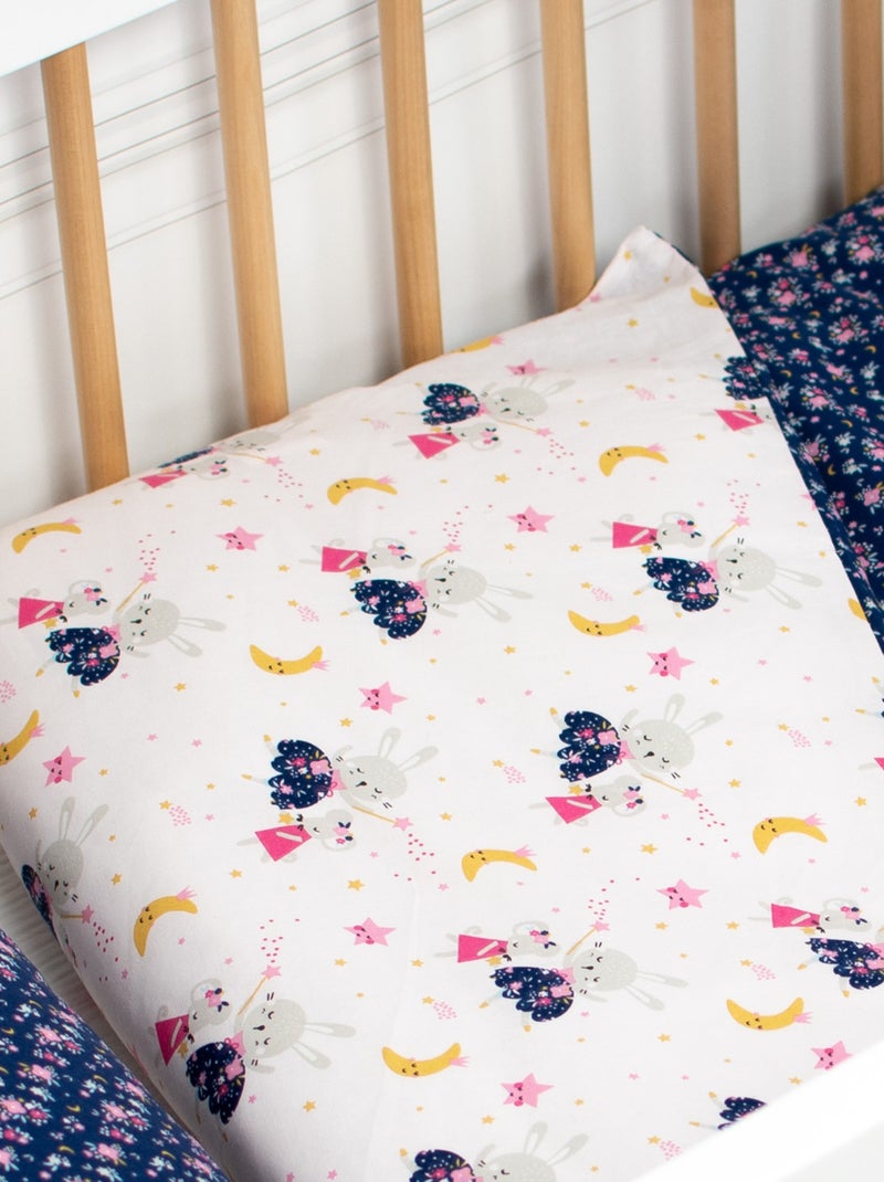 Juego de ropa de cama para bebé reversible gasa de algodón | SEVIRA KIDS Rosa - Kiabi