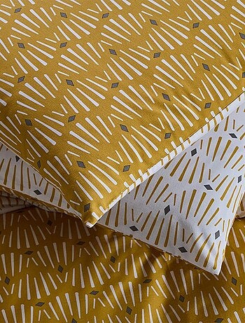 Juego de ropa de cama reversible de polialgodón para cama doble