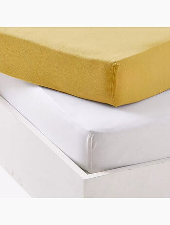 Juego de sábana bajera impermeable y sábana bajera de algodón