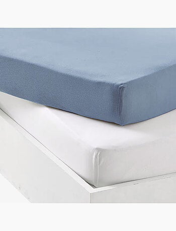 Juego de sábana bajera impermeable y sábana bajera de algodón