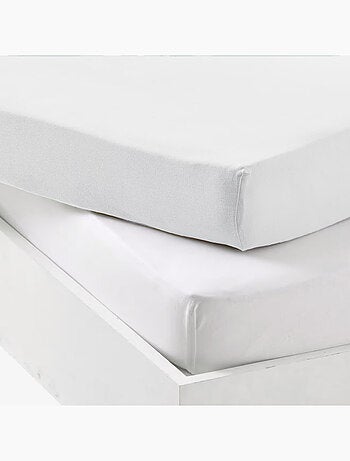 Juego de sábana bajera impermeable y sábana bajera de algodón