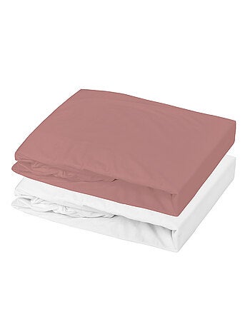 Juego de sábana bajera impermeable y sábana bajera de algodón