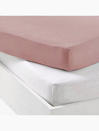 Juego de sábana bajera impermeable y sábana bajera de algodón