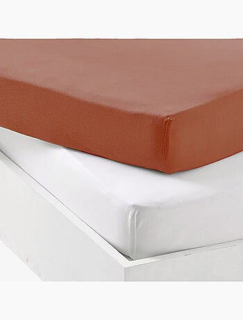 Juego de sábana bajera impermeable y sábana bajera de algodón