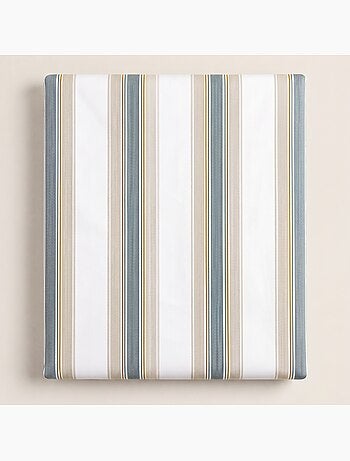 Juego de sábanas 100% algodón con funda/s de almohada raya ancha - gamusi.
