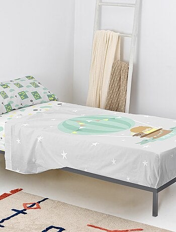 Juego de sábanas 2 piezas Air balloon "Happyfriday