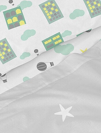 Juego de sábanas 2 piezas Air balloon "Happyfriday