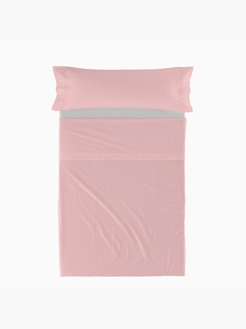 Juego de sábanas 2 piezas basic "happyfriday" Rosa - Kiabi