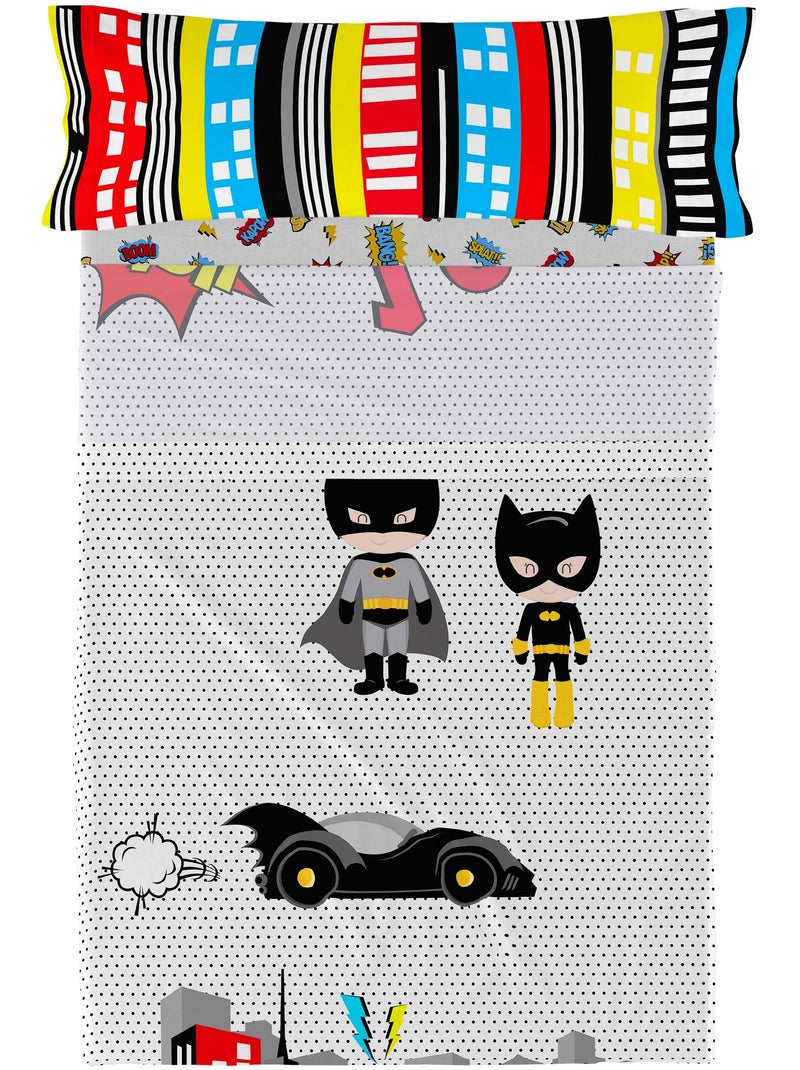 Juego de sábanas 2 piezas Bat "Happyfriday" Multicolor - Kiabi