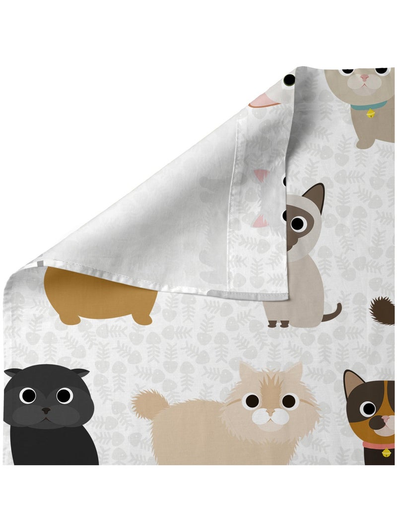 Juego de sábanas 2 piezas Cats "Happyfriday" Multicolor - Kiabi
