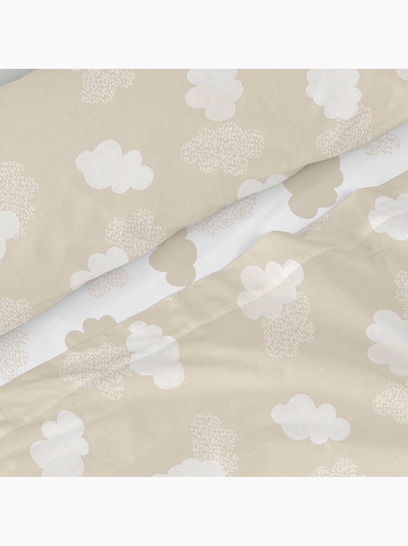 Juego de sábanas 2 piezas Clouds "Happyfriday" Beige - Kiabi