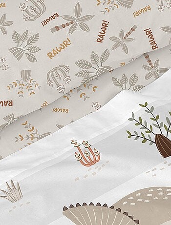 Juego de sábanas 2 piezas Dino family "Happyfriday