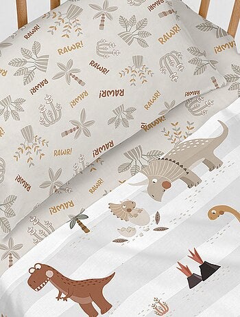 Juego de sábanas 2 piezas Dino family "Happyfriday