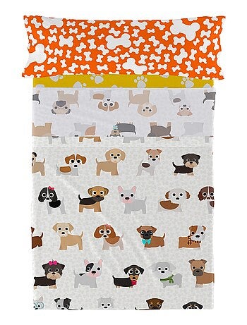 Juego de sábanas 2 piezas Dogs "Happyfriday