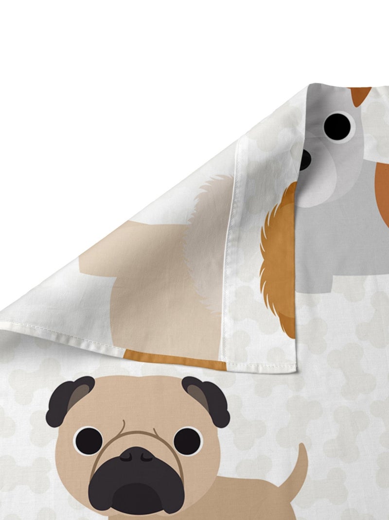 Juego de sábanas 2 piezas Dogs "Happyfriday" Multicolor - Kiabi