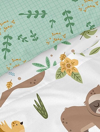 Juego de sábanas 2 piezas Happy sloth "Happyfriday
