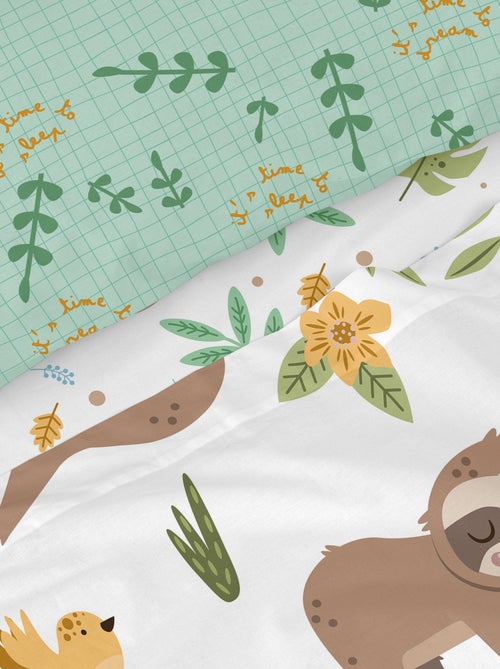 Juego de sábanas 2 piezas Happy sloth "Happyfriday" - Kiabi