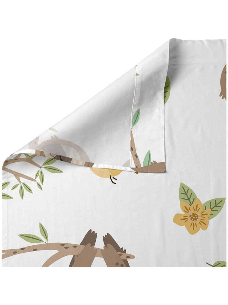 Juego de sábanas 2 piezas Happy sloth "Happyfriday" Blanco - Kiabi