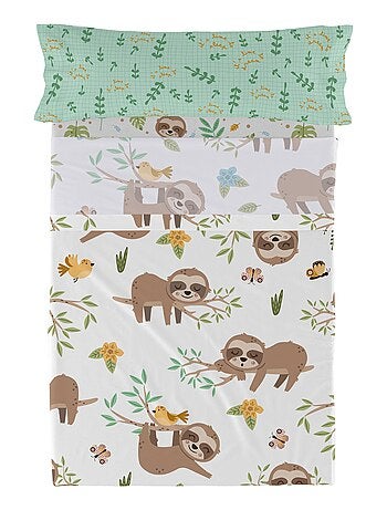 Juego de sábanas 2 piezas Happy sloth "Happyfriday