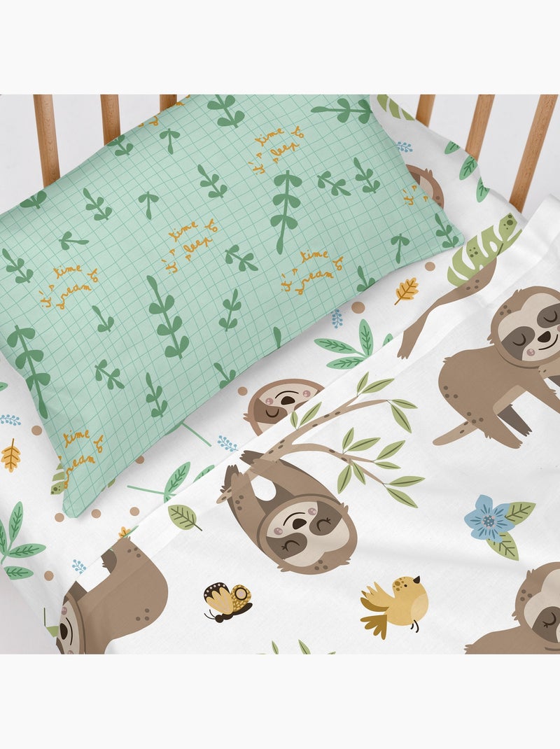 Juego de sábanas 2 piezas Happy sloth "Happyfriday" Multicolor - Kiabi