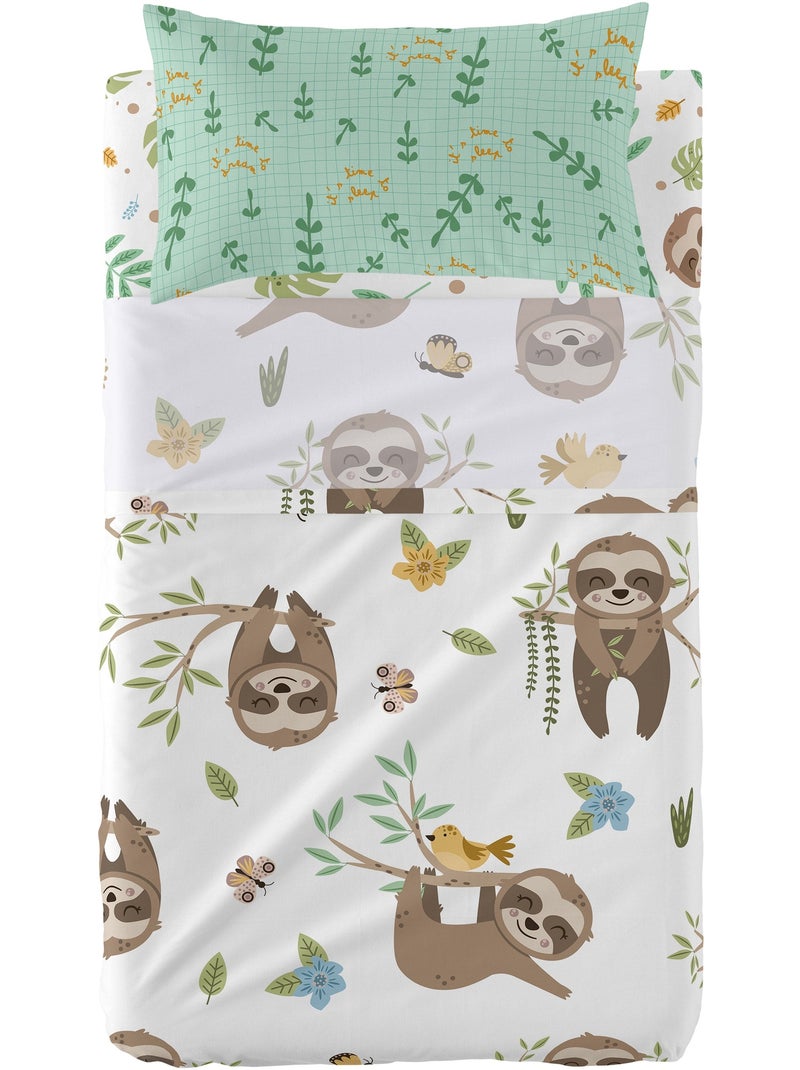 Juego de sábanas 2 piezas Happy sloth "Happyfriday" Multicolor - Kiabi