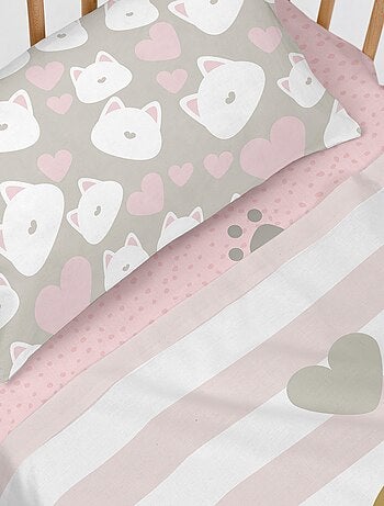 Juego de sábanas 2 piezas Kitty "Happyfriday