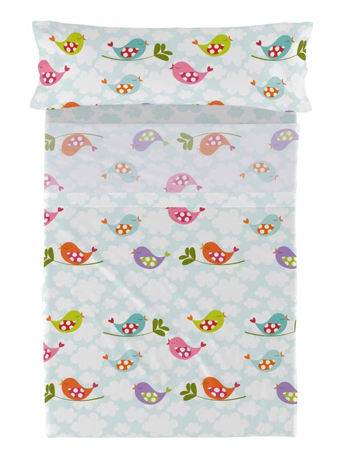 Juego de sábanas 2 piezas Little birds "Happyfriday" - Kiabi
