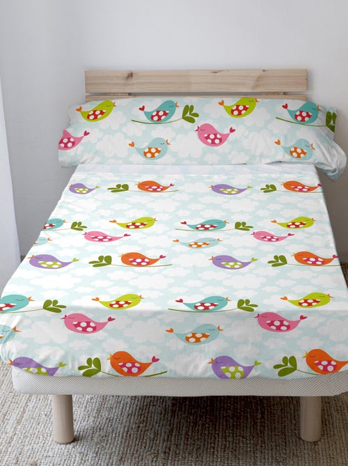 Juego de sábanas 2 piezas Little birds "Happyfriday" - Kiabi Juego de sábanas 2 piezas Little birds "Happyfriday" - Kiabi