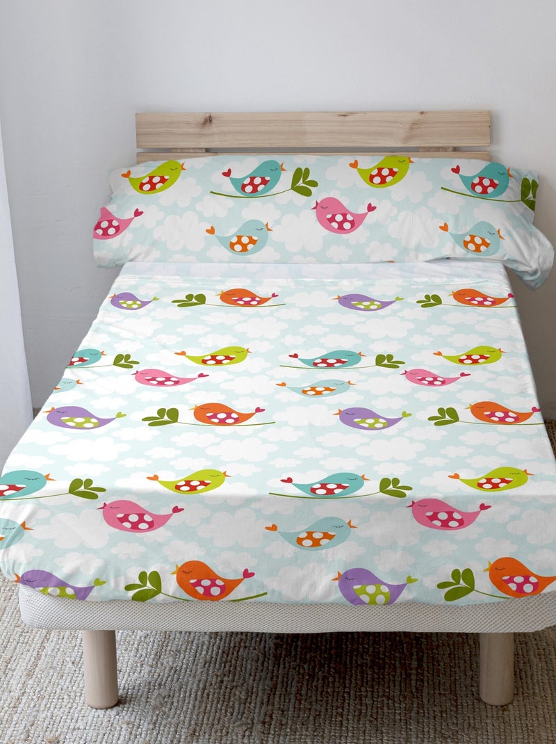 Juego de sábanas 2 piezas Little birds "Happyfriday" Multicolor - Kiabi