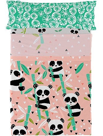 Juego de sábanas 2 piezas Panda garden "Happyfriday